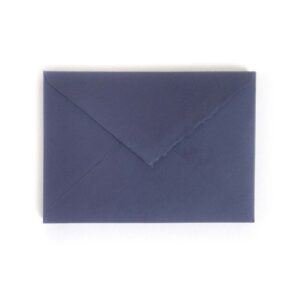 handmade paper envelope midnight blue