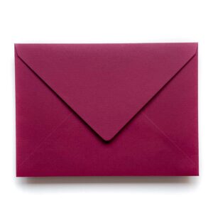 wedding envelope burgundy