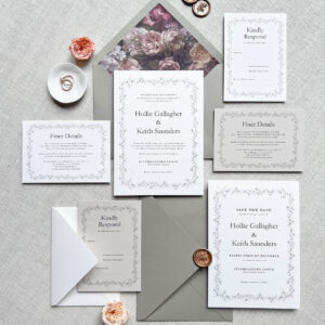 Wedding Invitation Foliage Wedding Stationery