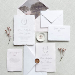 Wedding Invitation Handmade Paper Wedding Stationery