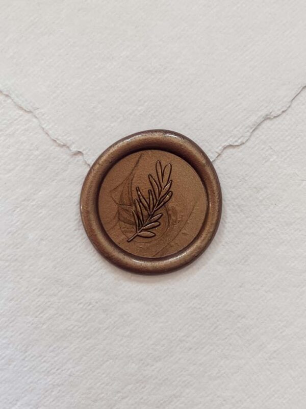 Wax Seal Stamp For Envelope Bronze Olive
