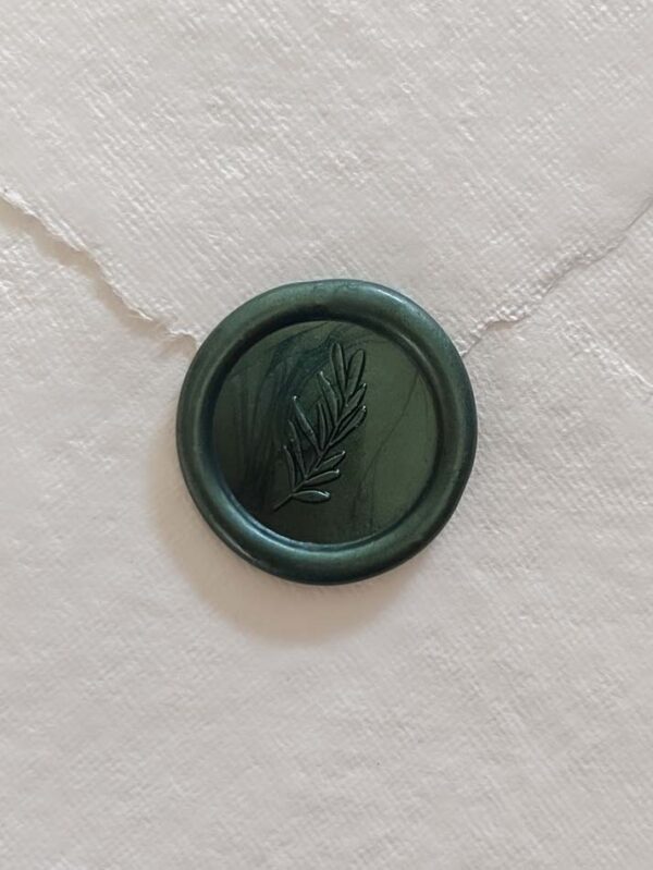 Wax Seal Stamp For Envelope Forest Green Olive