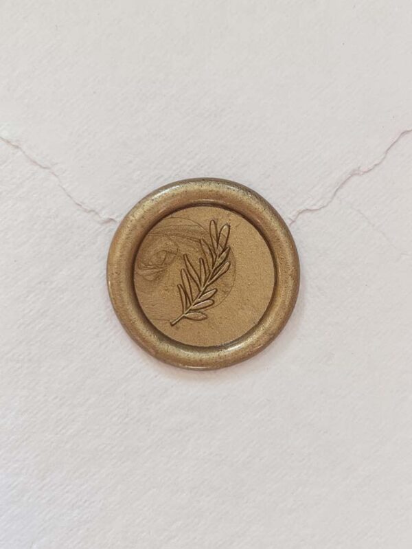Wax Seal Stamp For Envelope Gold Olive