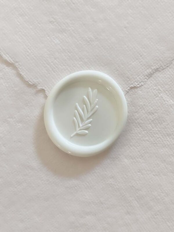Wax Seal Stamp For Envelope White Olive