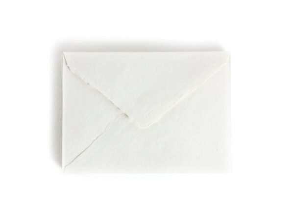 Handmade Paper Envelope Ivory