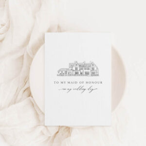 Dromquinna Manor Personalised Wedding Day Card To My Maid Of Honour