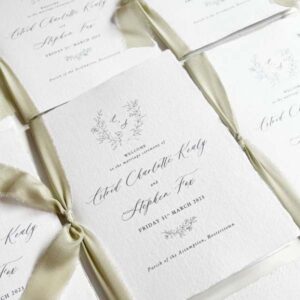 Wedding Stationery Ceremony Booklet