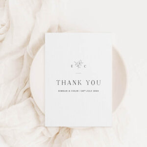 Wedding Thank You Card Lucy