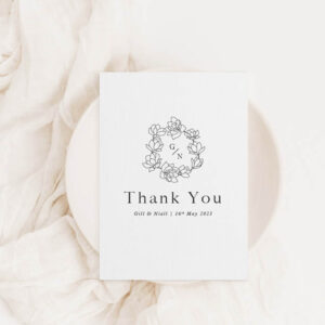 Wedding Thank You Card Magnolia