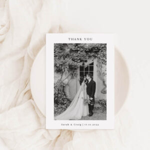 Wedding Thank You Card Personalised