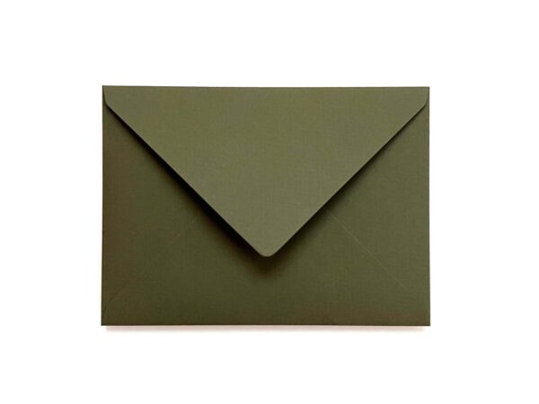 Wedding Envelope Dark Olive