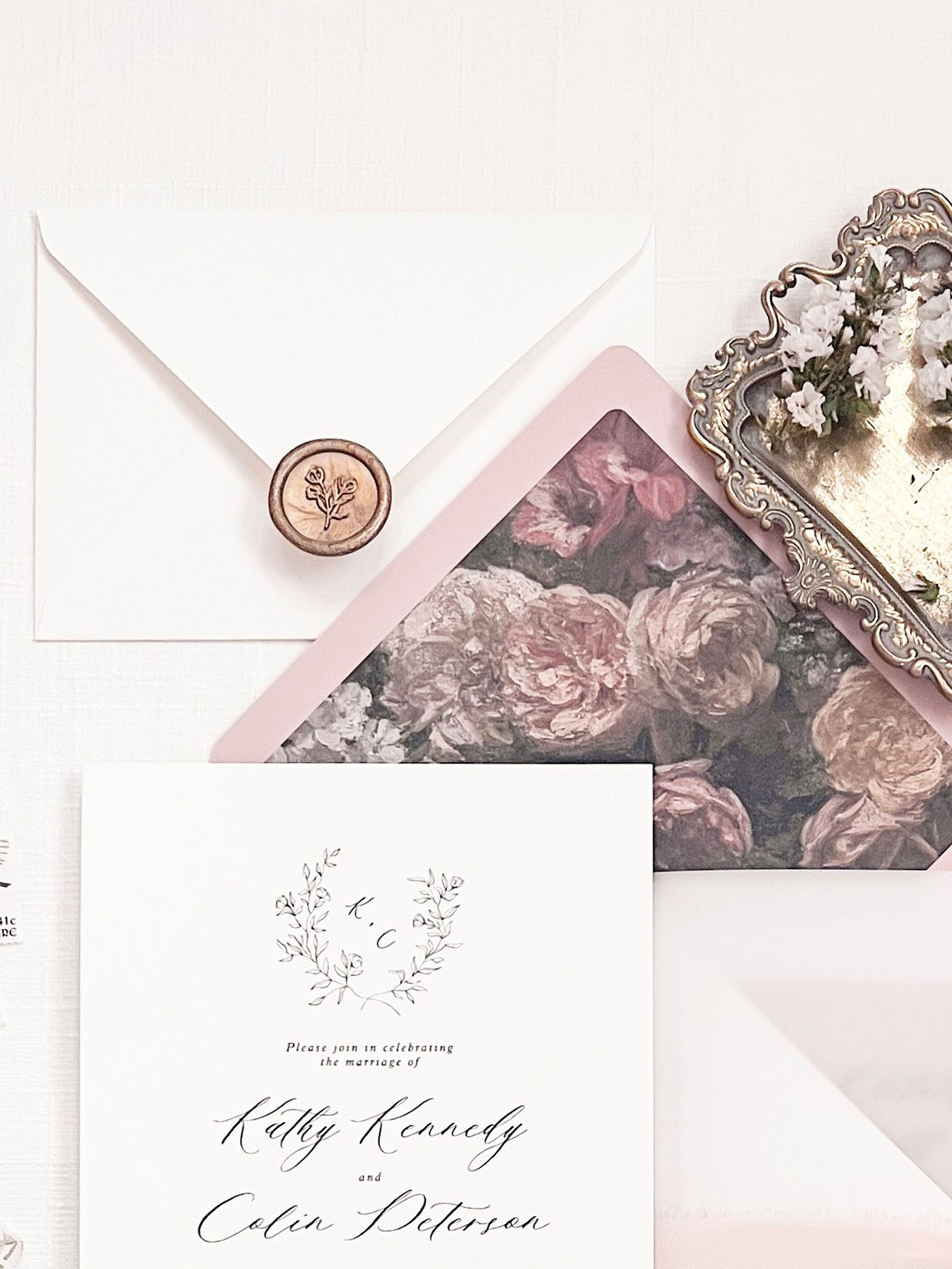 wedding invitation romantic wedding stationery