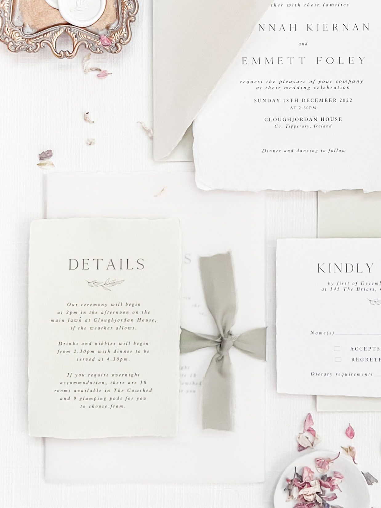 Wedding Invitations Handmade Paper Wedding Stationery