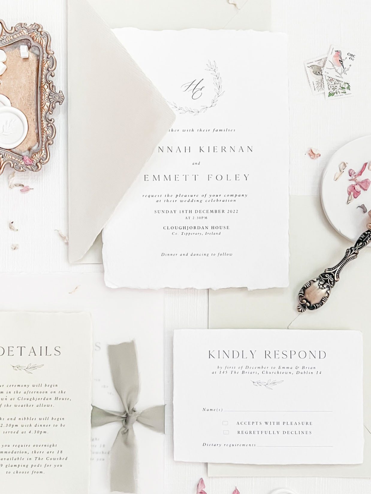Wedding Invitations Handmade Paper Wedding Stationery